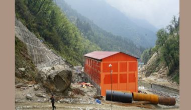 २१ दशमलव तीन मेगावाट क्षमताको ठूलोखोला जलविद्युत् आयोजना अन्तिम चरणमा