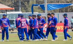 वेष्ट इण्डिजविरुद्धको खेलमा नेपालले ट्स हार्‍यो