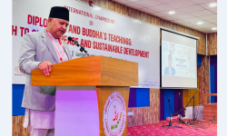 बुद्ध शिक्षामार्फत कूटनीति र शान्तिमा नयाँ आयाम ल्याउन सकिन्छ : मुख्यमन्त्री आचार्य