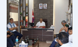 विपद् व्यवस्थापनसम्बन्धी कामको प्रगति समीक्षा सम्पन्न