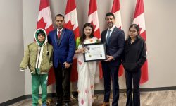 क्यानडामा एनआरएनए अध्यक्षमा योजना सहित चन्द्रा अधिकारीको उम्मेदवारी