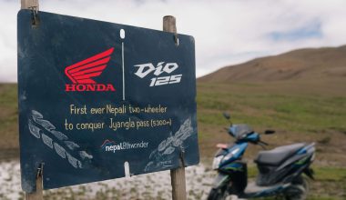 होण्डा डिओ १२५ ले ज्याङला पास (उपल्लो डोल्पा) मा बनायो नयाँ कीर्तिमान