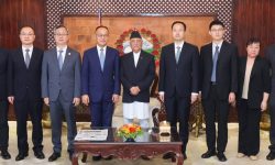 प्रधानमन्त्री ओली र चीनको अन्तर्राष्ट्रिय विकास सहायता नियोगका अध्यक्षबीच भेटवार्ता