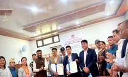 लागत सहभागिता समझदारी पत्रमा हस्ताक्षर