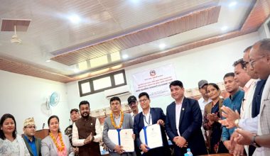 लागत सहभागिता समझदारी पत्रमा हस्ताक्षर