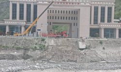 Construction of Bailey Bridge begins at Rasuwagadhi border post