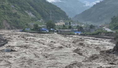 Bhotekoshi River flooded again