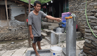 निस्कोटका एक सय २५ घरपरिवारमा खानेपानीको पहुँच