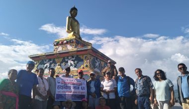 हाइकिङसँग जोडिँदै कालाबाङ घरेडी बुद्धउद्यान