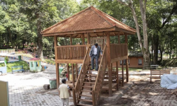 यसरी थप आकर्षक बनाइँदै छ थानकोटस्थित त्रिभुवन ‘पार्क’