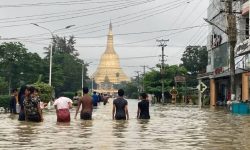 बाढीका कारण दक्षिणी म्यान्मामा १० हजारभन्दा बढी मानिस विस्थापित