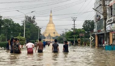 बाढीका कारण दक्षिणी म्यान्मामा १० हजारभन्दा बढी मानिस विस्थापित