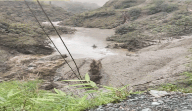 थुनिएको म्याग्दी नदी बग्न थाल्यो