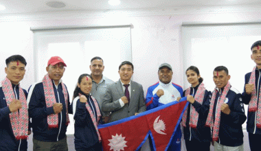 पारा तेक्वान्दो टोली मलेसिया जाँदै