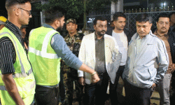 खानेपानीमन्त्री यादवद्वारा राति छड्के अनुगमन तथा निरीक्षण