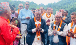 घट्टेखोला–धम्पुस–खानीगाउँ सडक बनाउन शिलान्यास