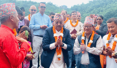 घट्टेखोला–धम्पुस–खानीगाउँ सडक बनाउन शिलान्यास