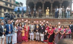 राष्ट्रपति पौडेलद्वारा भगवान् श्रीकृष्णको पूजाआराधना