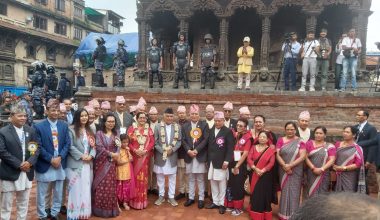 राष्ट्रपति पौडेलद्वारा भगवान् श्रीकृष्णको पूजाआराधना