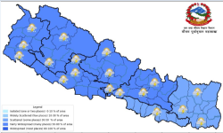 दाङ, बाँके, बर्दियामा अति भारीसम्म वर्षा