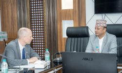 ऊर्जामन्त्री खड्कासँग एमसिसीका सहायक उपाध्यक्ष विङ्गलको शिष्टाचार भेट