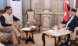 प्रधानमन्त्री ओली र भारतीय विदेश सचिव मिश्रीबीच भेट