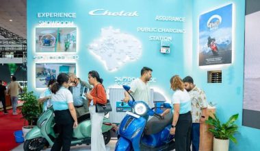 बजाज चेतक ईभी नेपाल मोबिलिटी एक्स्पो २०२५ का लागि तयार