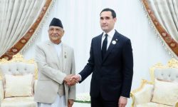 प्रधानमन्त्री र तुर्कमेनिस्तानका राष्ट्रपतिबीच भेटवार्ता