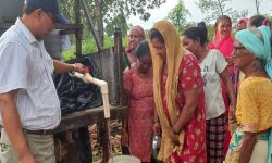 लहानमा ट्याङ्कीबाट खानेपानी वितरण सुरु