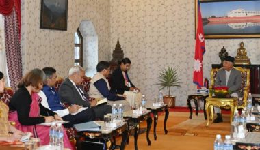 राष्ट्रपति पौडेलसँग विदेशसचिव मिश्रीको शिष्टाचार भेट