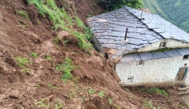 अविरल वर्षाले साल्पामा ६ घर विस्थापित