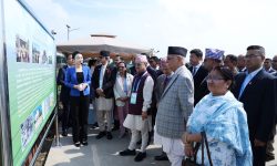 प्रधानमन्त्री ओलीद्वारा धान उत्पादन विशेष क्षेत्रको अवलोकन