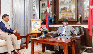 माओवादी केन्द्रका अध्यक्ष दाहालसँँग भारतीय विदेश सचिवको भेटवार्ता