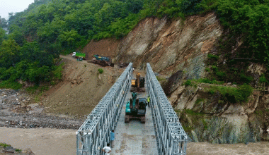 हेंवा खोलामा ‘मोडुलर बेलिब्रिज’ जडान