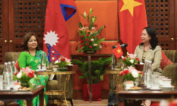 परारष्ट्रमन्त्री डा. राणाद्वारा भियतनामका उपराष्ट्रपतिसँग शिष्टाचार भेटवार्ता