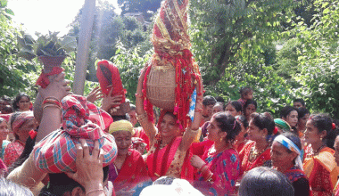 गौरा पर्वको आज तेस्रो दिन, गौरादेवीलाई घरघरमा भित्र्याइँदै