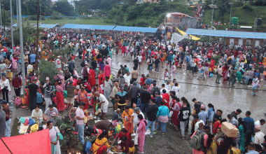 भाद्रकृष्ण औँसी : पितृप्रति श्रद्धा प्रकट गर्न बिहानैदेखि गोकर्णेश्वरमा हजारौँ भक्तजन