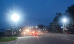 सौर्यबत्तीले झिलीमिली भीमदत्तनगर