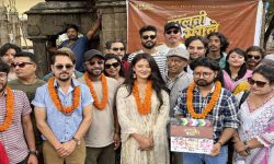 विजय र वर्षाको अभिनय रहने चलचित्र ‘मालती मंगले’को शुभ मुहूर्त