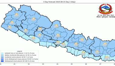 मनसुन क्रमश : कमजोर हुँदै