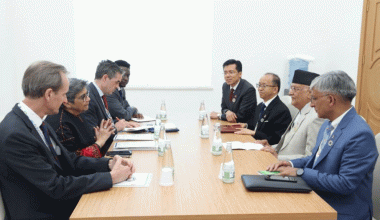 प्रधानमन्त्रीसँग राष्ट्रसङ्घका उपमहासचिव फातिमाको भेट