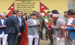 राष्ट्रपति पौडेल सङ्खुवासभामा