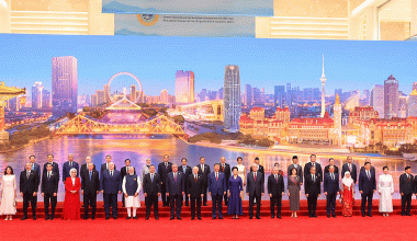 प्रधानमन्त्री ओली चीनका राष्ट्रपति सीद्वारा आयोजित स्वागत समारोहमा सहभागी