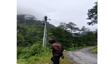 पाखापानी र पात्लेखेतमा केन्द्रीय प्रसारणलाइनको विद्युत् विस्तार