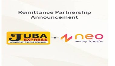 नियो मनी ट्रान्सफर र जुबा एक्सप्रेसबीच रेमिट्यान्स भुक्तानी सम्झौता