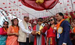 कप्तान भण्डारी तनहुँमा सम्मानित