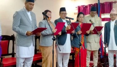 बागमती प्रदेशमा मन्त्रीपरिषद् विस्तार, पाँच जना मन्त्रीले लिए सपथ
