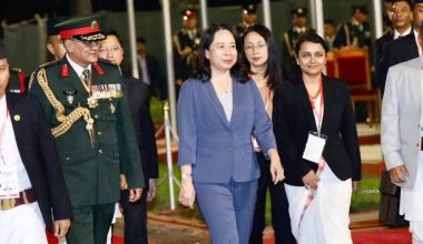 भियतनामका उपराष्ट्रपति सुआन स्वदेश प्रस्थान