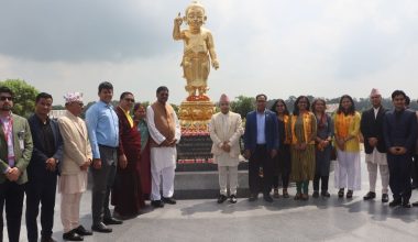 लुम्बिनी भ्रमणमा भारतीय प्रधानन्यायाधीश गवई