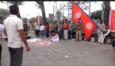 जेनजी प्रदर्शनमा ज्यान गुमाएकाहरूको सम्झनामा दीप प्रज्वलन